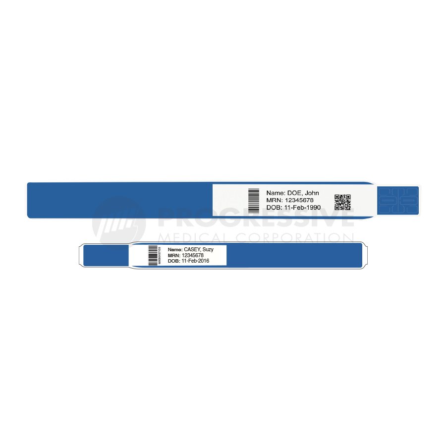 TMS PDC Thermal Patient ID Wristband